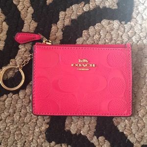Coach Key chain with card!